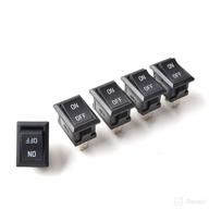 🔌 spst mini on/off toggle switch with 2 pins - suitable for ac 125v-250v dc 12v 24v 36v 48v 60v - ideal for car, motorcycle, boats, water dispenser, coffee pot, tv - dc ac rocker switch - pack of 5 (raw cable) logo