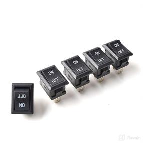 img 4 attached to 🔌 SPST Mini ON/OFF Toggle Switch with 2 Pins - Suitable for AC 125V-250V DC 12V 24V 36V 48V 60V - Ideal for Car, Motorcycle, Boats, Water Dispenser, Coffee Pot, TV - DC AC Rocker Switch - Pack of 5 (Raw Cable)