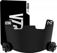 nxtrnd vzr1 tinted football helmet visor: professional shield for youth & adult football helmets with clips, decal pack & bag логотип