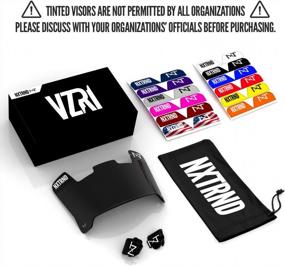 img 3 attached to Nxtrnd VZR1 Tinted Football Helmet Visor: Professional Shield For Youth & Adult Football Helmets With Clips, Decal Pack & Bag