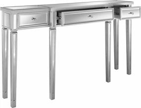 img 3 attached to Mirrored Console Table By Pulaski Damon, 59 Inches Long X 12.25 Inches Wide X 33 Inches High