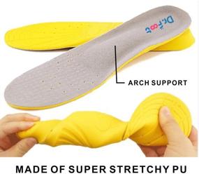 img 3 attached to Dr.Foot'S Orthotic Insoles With Shock Absorption And Cushioning For Feet Relief, Running And Hiking - Men'S 5-8/Women'S 6-10