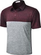 men's lightweight golf polo shirts: derminpro quick dry performance t-shirts short/long sleeve logo