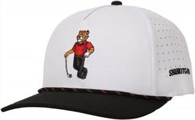 img 4 attached to Забавная кепка для гольфа с регулируемой веревкой от SHANKITGOLF - Tiger Golf Hat
