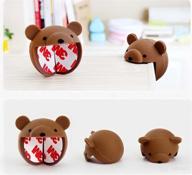 🐻 beary cute baby corner guard cushion - 4-pack animal theme - soft and safe edge protector - childproofing furniture bumper - 3m tape included logo
