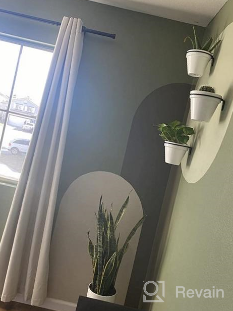 img 1 attached to Stylish And Sturdy: TQVAI 6" Metal Planter Hangers - 3 Pack Wall-Mounted Flower Pot Holder Rings In Black review by Gary Knop