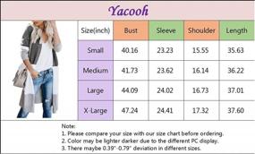 img 1 attached to 🧥 Yacooh Women's Boho Open Front Striped Knit Cardigan Sweater: Lightweight Long Sleeve Coats for Stylish Comfort