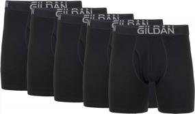 img 4 attached to Multipack Gildan Cotton Stretch Men'S Boxer Briefs For Better Comfort And Flexibility