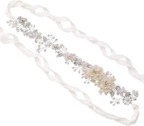 img 4 attached to Azaleas Rhinestones Wedding Headband Bridesmaids Women's Accessories in Belts