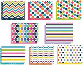 img 4 attached to 🎁 Set of 24 Bulk Pack Bright Pattern Blank Cards - Perfect Gift Greeting Cards or Notecards for Kids with Envelopes, Assorted Stationery with Blank Inside