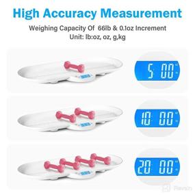 img 1 attached to 📏 Highly Accurate Digital Weighing Scale - Ideal for Babies, Toddlers, Pets - Newborns, Infants, Cats, Puppies - Hold Function, LCD Display - Precise Precision at ± 0.1oz (Basic)