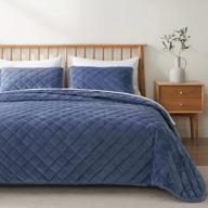 soft and stylish veeyoo king size quilt set in modern geometric design, perfect for year-round use logo
