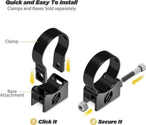 img 1 attached to 🏍️ SCOSCHE PSM21011-175 BaseClamp 6” Grab Handle Base with Two 1.75” Tube Clamps for ATV and UTV Side x Sides