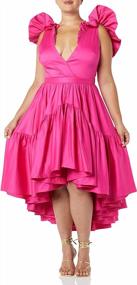 img 1 attached to Get Sienna'S Stunning Ruffle High-Low Dress From Making The Cut Season 3 Episode 1
