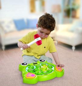 img 2 attached to 2 Hammers Baby Interactive Fun Toys: INvench Super Frog Game Toddler Activities Games With Music & Light For Boys Girls Ages 2-6
