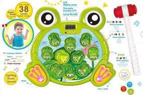 img 1 attached to 2 Hammers Baby Interactive Fun Toys: INvench Super Frog Game Toddler Activities Games With Music & Light For Boys Girls Ages 2-6