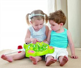 img 3 attached to 2 Hammers Baby Interactive Fun Toys: INvench Super Frog Game Toddler Activities Games With Music & Light For Boys Girls Ages 2-6
