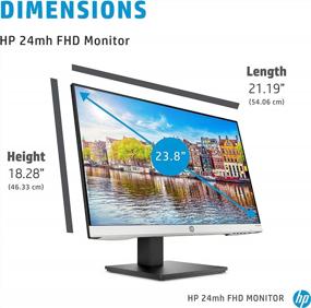 img 1 attached to HP 24Mh FHD Monitor – 1920X1080P, 75Hz, Height & Tilt Adjustment, Built-In Speakers, HDMI Connectivity