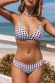 img 1 attached to CUPSHE Womens Summer Stripe Swimwear Women's Clothing via Swimsuits & Cover Ups