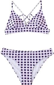 img 3 attached to CUPSHE Womens Summer Stripe Swimwear Women's Clothing via Swimsuits & Cover Ups