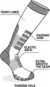 img 2 attached to Unisex Eurosock Board Supreme Snowboard Socks For Enhanced Comfort And Performance