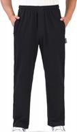 casual cotton zipper-front jogger sweatpants for men by zoulee логотип