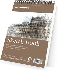 img 4 attached to Bachmore Sketchpad Amateurs Charcoal Sketching Painting, Drawing & Art Supplies for Art Paper