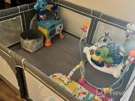 img 1 attached to Extra Large Baby Playard | Toddler Safety Activity Center With Anti-Slip Base & Tear-Resistant Material | 79”×70” Grey TODALE Playpen review by Jim Polacek