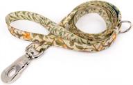 buttonsmith morris daffodil dog leash - fadeproof permanently bonded printing, extra heavy duty quick clasp usa made logo