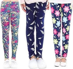 img 4 attached to Zumou Leggings Printing Flower Stretch Girls' Clothing : Leggings