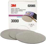 🔍 6 inch 3m trizact hookit foam disc, p3000 grit, 15 discs per carton - 02085 логотип