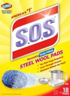 🧽 powerful s.o.s steel wool soap pads: 18 count for deep cleaning logo