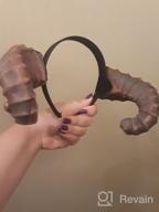 img 1 attached to Adult & Teen Dragon Satyr Horns Costume Accessory - Perfect For Halloween! review by Chris Destruction