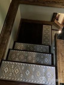 img 8 attached to Stylish & Safe: Sussexhome Carpet Stair Treads For Wooden Steps - 4-Pack Of Self-Adhesive, Pet & Kid-Friendly Indoor Treads To Prevent Slipping