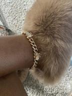 img 1 attached to Ingemark Shiny Rhinestone Butterfly Anklet: Stylish Cuban Link Bracelet for Women & Teen Girls - Perfect for Music Parties, Raves, and Fashion Enthusiasts! review by Noe Epps