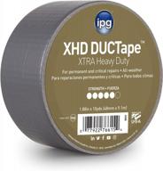 ipg xhd ductape, сверхпрочная клейкая лента, 1,88 дюйма x 10 ярдов, серебристая (один рулон) логотип