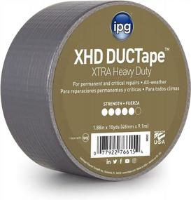 img 4 attached to IPG XHD DUCTape, Extra Heavy Duty Duct Tape, 1.88" X 10 Yd, Silver (Single Roll)