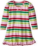 👗 sara's prints baby girls' nightgown with puffed sleeves logo