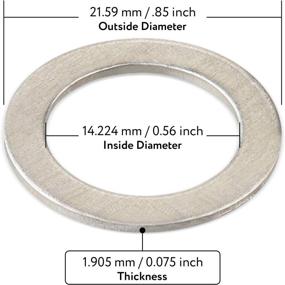 img 3 attached to 🔧 20-Pack of Oil Crush Washers/Drain Plug Gaskets for Honda - OEM 94109-14000 Compatible - Fits Civic, Accord, CR-V/CRV, Pilot, Odyssey and More - By Mission Automotive
