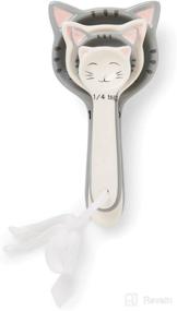 img 2 attached to 🐱 Cute Cat Little Kittens Ceramic Measuring Spoons Set by Fox Run - Multicolored, 6 x 3 x 2.25 inches, Product Code: 11717