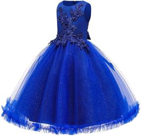 img 3 attached to Flower Princess Tulle Formal Pageant Girls' Clothing ~ Dresses