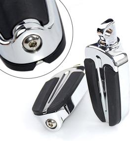 img 1 attached to 🏍️ Enhance Your Harley Riding Experience with HDBUBALUS Motorcycle Universal Footpegs - Compatible with Harley Touring Electra Glide Road Glide Dyna!