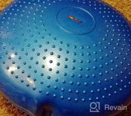 img 1 attached to Blue AppleRound Air Stability Wobble Cushion With Pump - 34Cm /13.5In Diameter - Ideal For Balance, Sensory Stimulation And Active Sitting review by David Foster