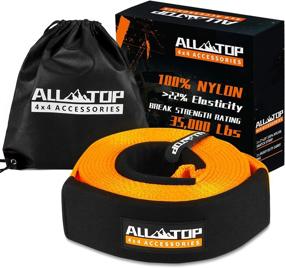 img 4 attached to N66 Nylon Recovery Tow Strap 3" X 20Ft - 35,000 Lbs Snatch Strap With 22% Elasticity & Triple Reinforced Loop Adjustable Protector Sleeve For Generating Kinetic Force To Recover