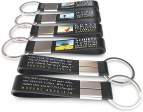 img 3 attached to 🔑 12 Pack Motivational Quote Keychains: Inspire Appreciation On-the-Go