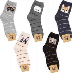 img 4 attached to Женские носки DEARMY Cat: уникальный дизайн для веселых девочек и отличные рождественские подарки