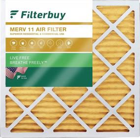 img 4 attached to Filterbuy 10X10X2 Air Filter MERV 11 Allergen Defense (1-Pack), Pleated HVAC AC Furnace Air Filters Replacement (Actual Size: 9.75 X 9.75 X 1.75 Inches)