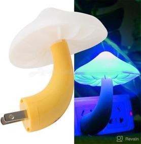img 3 attached to 2Pack Sensor LED Night Light Plug In Lamp Magic Mushroom Nighlight Cute Night Lights For Adults Kids Bedroom