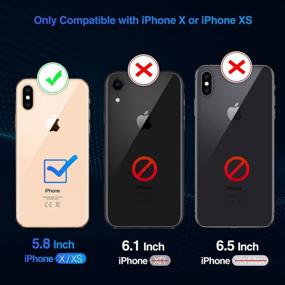 img 3 attached to IPhone X XS 10 Battery Case - Slim Protective Charger With 4100MAh Rechargeable Power For Improved Phone Longevity And Performance, Compatible With 5.8 Inch Screen Size, In Black (New Version)