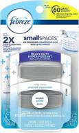 🌬 febreze smallspaces heavy duty crisp clean scent air freshener refills - 2 count, 11 ml логотип